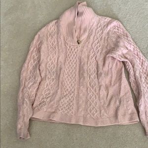 Lauren Pink cowl neck sweater